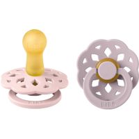 BIBS Pacifier Boheme Latex - Blossom/Dusky Lilac Size 2